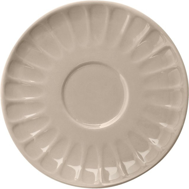 VEGA Kombi-Untertassen Bel Colore aus Porzellan, beige, 6er Pack, Durchmesser: 14 cm - Bild 1