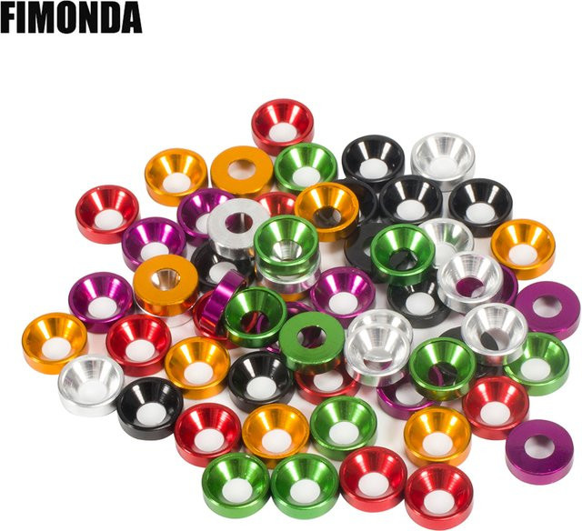 Fimonda Aluminium-Unterlegscheiben, Metall, Bunt / Mehrfarbig, Schwarz, Zubehör - Bild 1