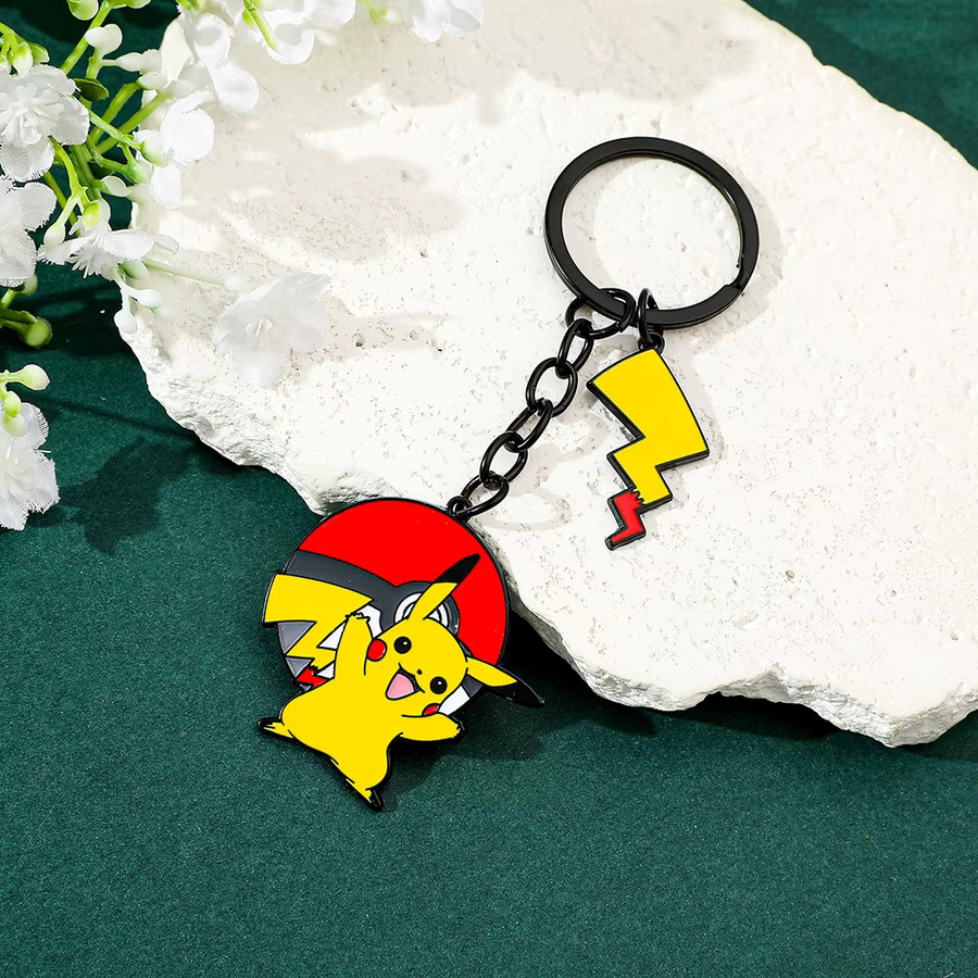 Bandai Pokémon Pikachu Schiggy Psyduck Schlüsselanhänger, Zubehör - Bild 3
