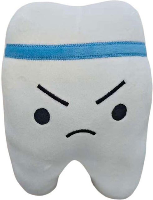 Yiran toy Kawaii Zähne Form Plüschtier, Weiß, ab 14 Jahren - Bild 1