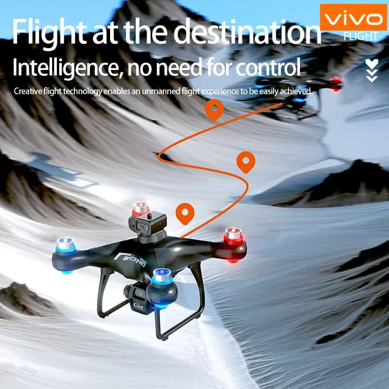 ZFR E55 Mini Drohne mit Dual 8K HD Kamera, GPS Positionierung und Brushless Motor in Schwarz - Bild 3