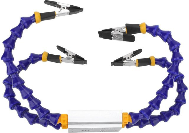 TOMTOP Dritte Hand Lötwerkzeug mit flexiblen Armen aus ABS und Aluminiumlegierung in Blau - Bild 1