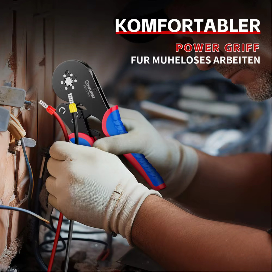 Cowurst HSC12 16-6 Crimpzange für Rohr- und Aderendhülsen 16mm² in Multicolour - Bild 5