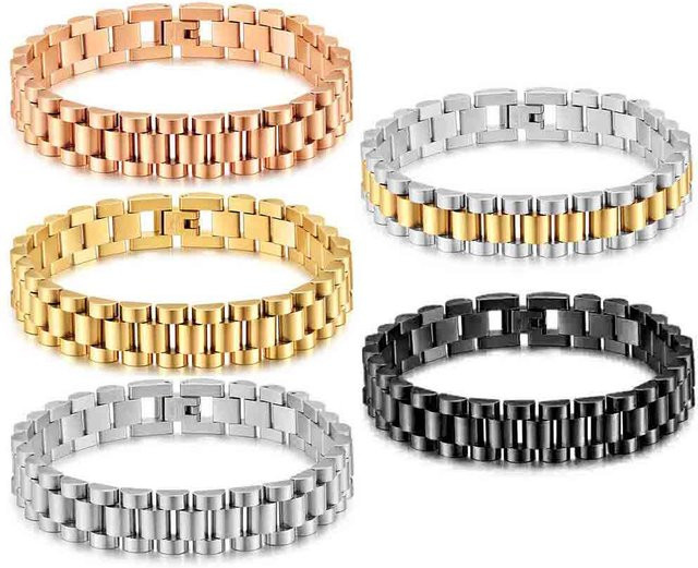 VQYSKO Armband Edelstahl, mehrfarbig, 12 mm - Bild 1