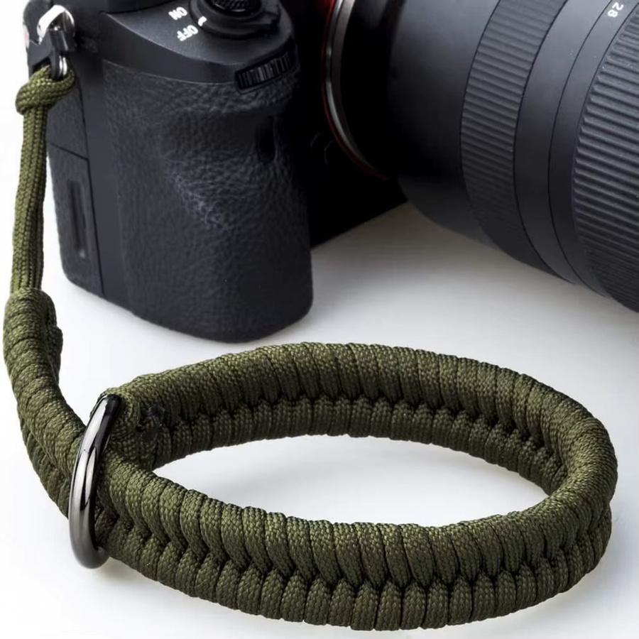 WYMECT Handgewebte Kamera-Handschlaufe mit Quick Release für Canon Nikon Sony Fuji Leica Olympus in Grün - Bild 4