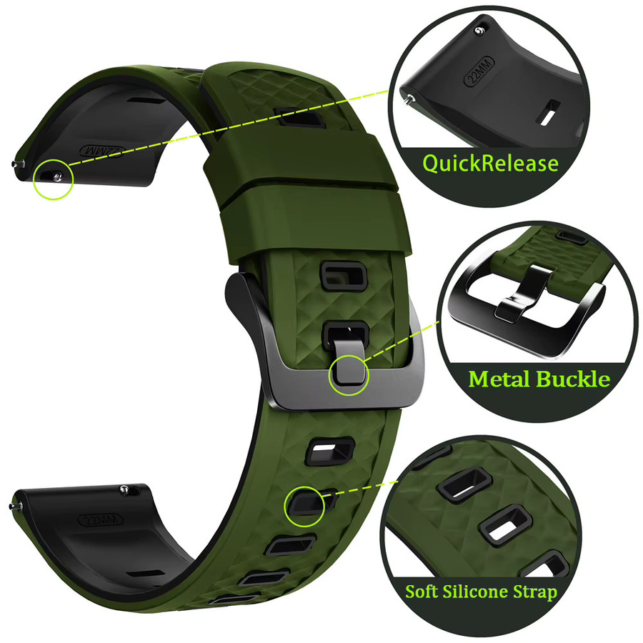 COROS Smartwatch Armband, Silikon, 22 mm, Unisex - Bild 3