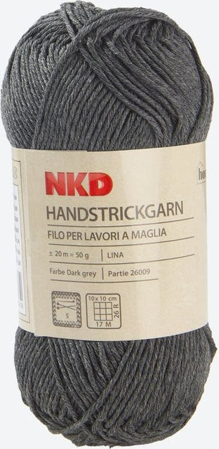 Handstrickgarn NKD-LINA in Grau, ca. 120 m - Bild 1