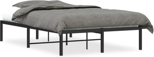 vidaXL Bettgestell aus Metall in Schwarz Matt B/T/H: 120 x 200 cm - Bild 1