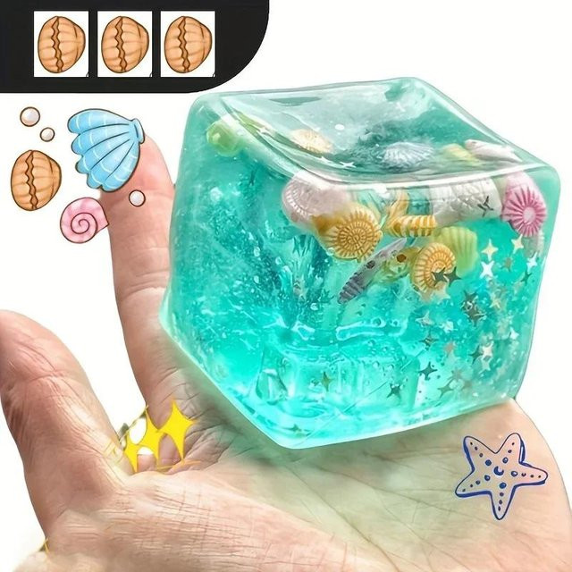 Mustbuy Squishy Stressball Käse Squishy, türkis, sensorisches Spielzeug - Bild 1