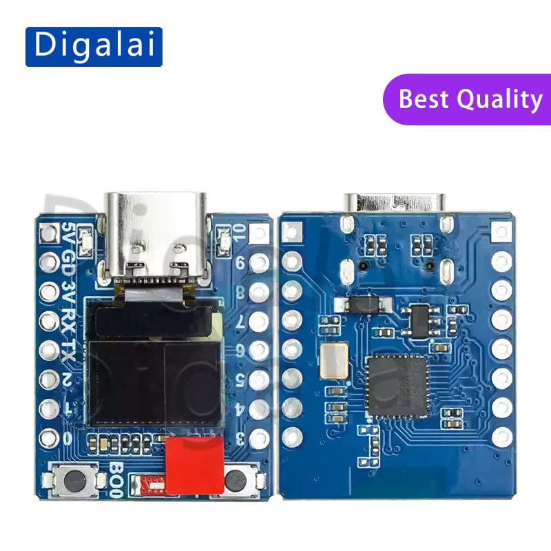 Digalai ESP32-C3 OLED Entwicklungsboard mit Keramikantenne, WLAN und Bluetooth in Lila, 0,42 Zoll Bildschirm - Bild 2