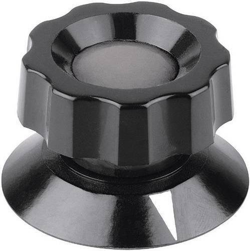 Mentor Drehknopf mit Zeiger Schwarz aus Kunststoff Durchmesser: 21 mm, Höhe: 19 mm - Bild 1