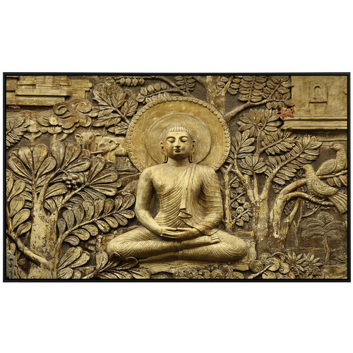 papermoon Infrarotheizung EcoHeat Buddah mit Matt-Effekt in Bunt, Wandmontage mit App-Steuerung und Überhitzungsschutz, B/H/T: 120 x 60 x 60 cm - Bild 2