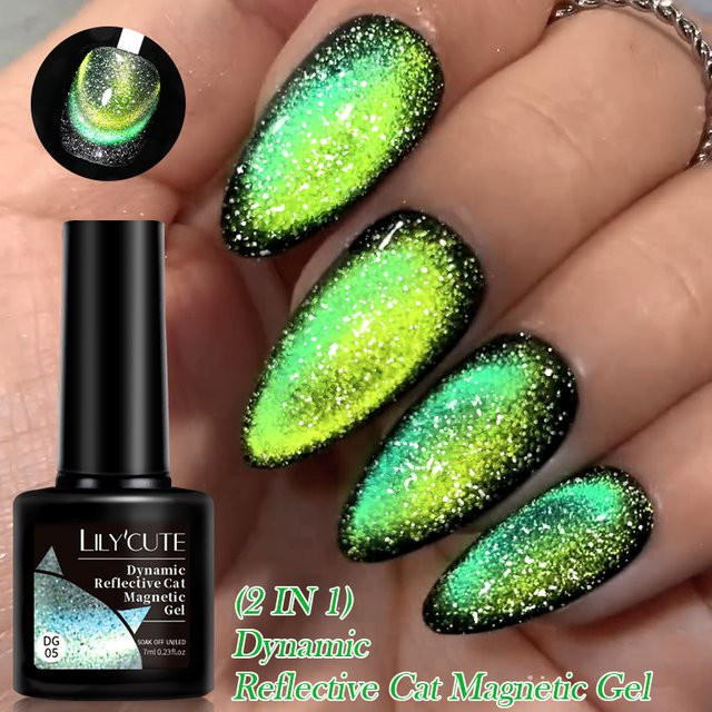 LILYCUTE Magnetischer Gel Nagellack, DG04, 7 ml - Bild 1