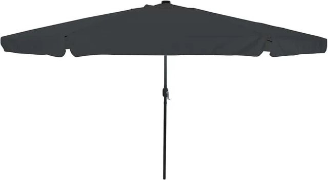 vidaXL Gartenparasol in Anthrazit und Schwarz aus Polyester und Stahl, B/T/H: 395 x 395 x 245 cm - Bild 1
