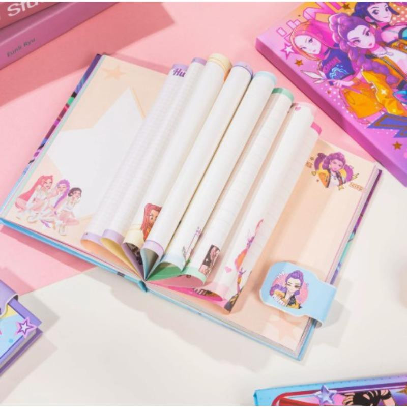Yiran Toy K-POP Dämonenjäger Notizbuch A5 mit Magnetverschluss und Farbseiten in Multicolour - Bild 2