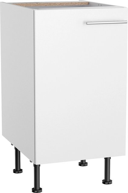 Optifit Küchen-Unterschrank Bengt in Weiß matt mit Feinstruktur, B/T/H: 45 x 58,4 x 87 cm - Bild 1