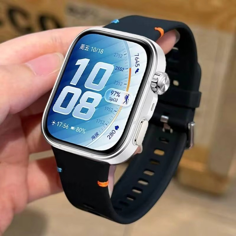 CAOWTAN Uhrenarmband Silikon, PC-Glasgehäuse, Huawei Fit 5 / Fit 4 Pro, Unisex - Bild 2