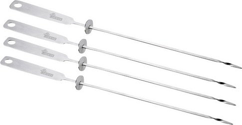 Mr. GARDENER Schaschlik-Set aus Edelstahl in Silber, Länge: 47 cm - Bild 1