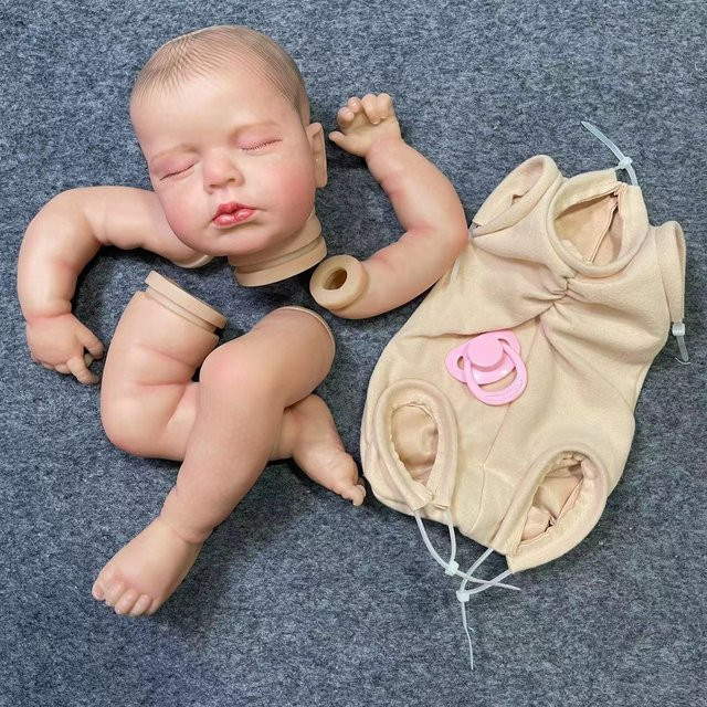 MRB Reborn-Puppenbausatz LouLou, 19 Zoll, unmontierte Babypuppenteile, Kunststoff - Bild 1