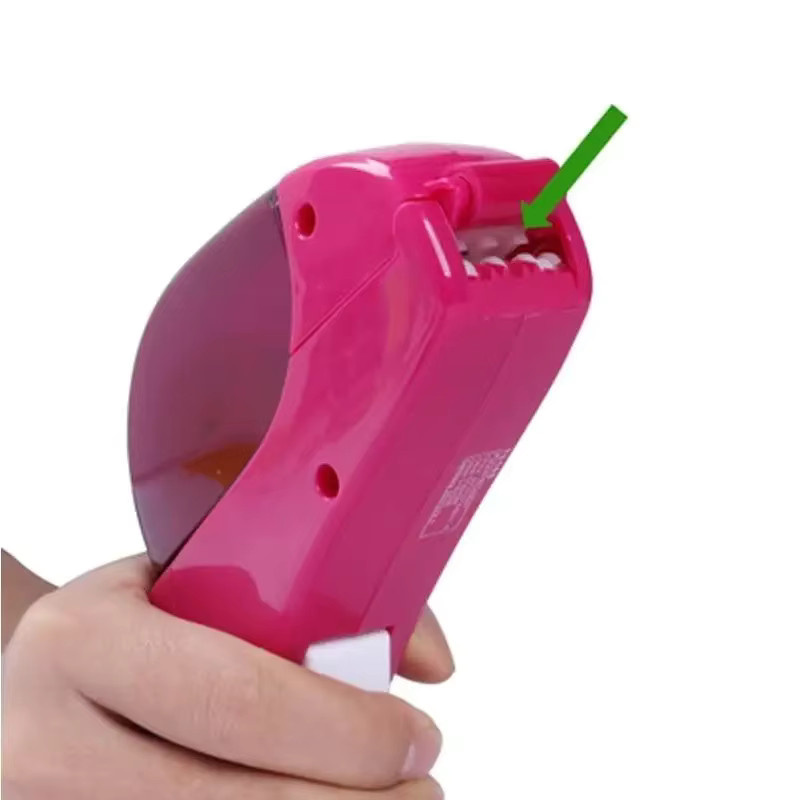 Automatischer Klebebandabroller mit Ein-Druck-Schneider für Geschenkverpackungen und Buchbinderei, Schwarz/Grau - Bild 1