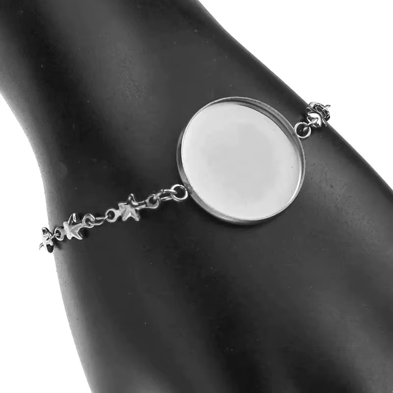Armband Armreif Edelstahl, 5 Teile/Los, Blank, Cabochon Basis - Bild 2