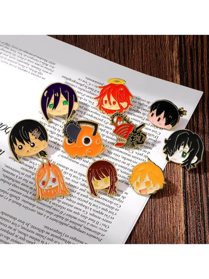 Bandai Pochita Power Broschen, Emaille Pins, Anime - Bild 4