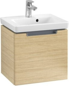 Villeroy & Boch Waschtischunterschrank Subway 2.0 in Nordic Oak mit Chromgriffen, B/T/H: 44 x 42 x 35,2 cm - Bild 1