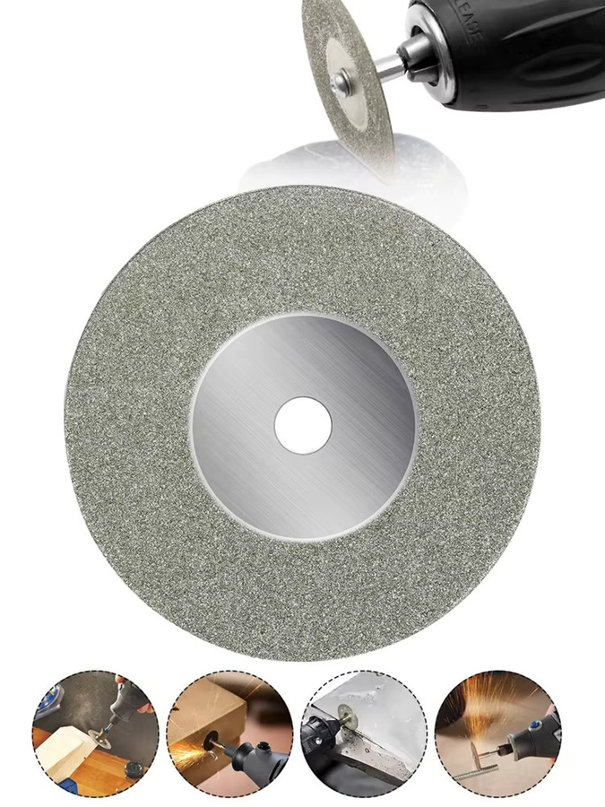 12 Stück xcan Mini-Diamant-Trennscheiben mit Dorn für Dremel-Drehwerkzeuge, Kreissägeblätter zum Schneiden von Holz, Stein und Kunststoff, Durchmesser: 16 bis 60 mm - Bild 5