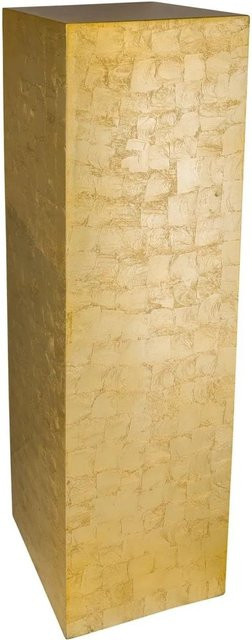 Vivanno Podest in Blattgold, rechteckig, B/T/H: 30 x 30 x 100 cm - Bild 1