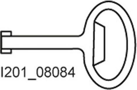 Siemens Doppelbartschlüssel für 3mm Dorn, passend für SIKUS-Stand- und STAB-WANDVERT - Bild 1