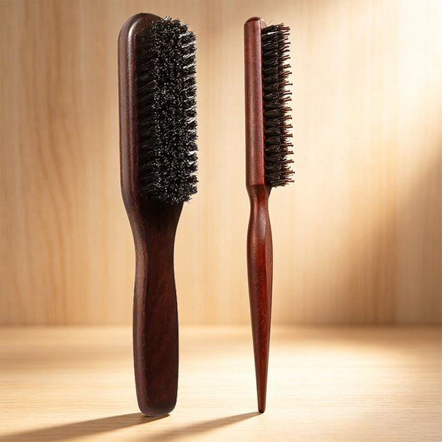 Slick-Back Haarbürste, Borstenbürste für Damen und Herren, Unisex - Bild 1