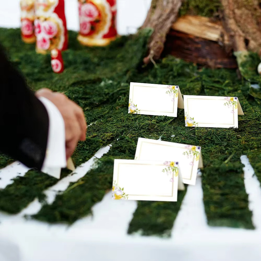Weiße Tischkarten aus Papier für Hochzeit, Abendessen und Geburtstag als Sitznummern oder Namenskarten - Bild 4