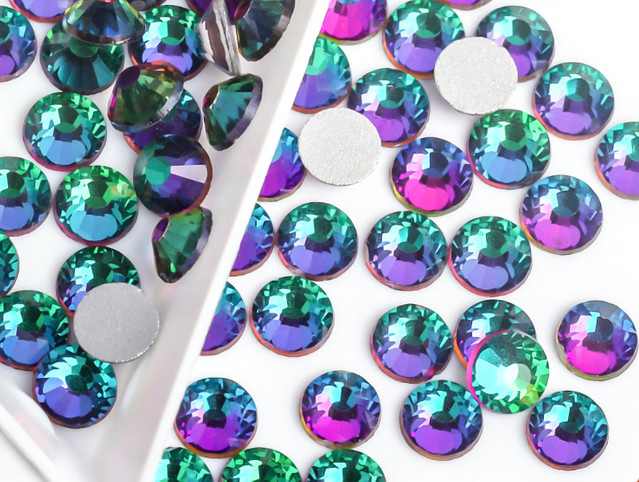 nailsworld Strass Glas, grün, glänzend, Nageldekoration - Bild 1