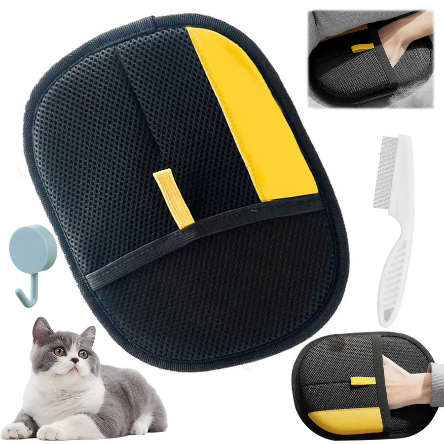 APWIKOGER Multifunktionaler Tierhaar-Entfernungs-Handschuh Antistatisch für Couch, Möbel und Teppich - Bild 3