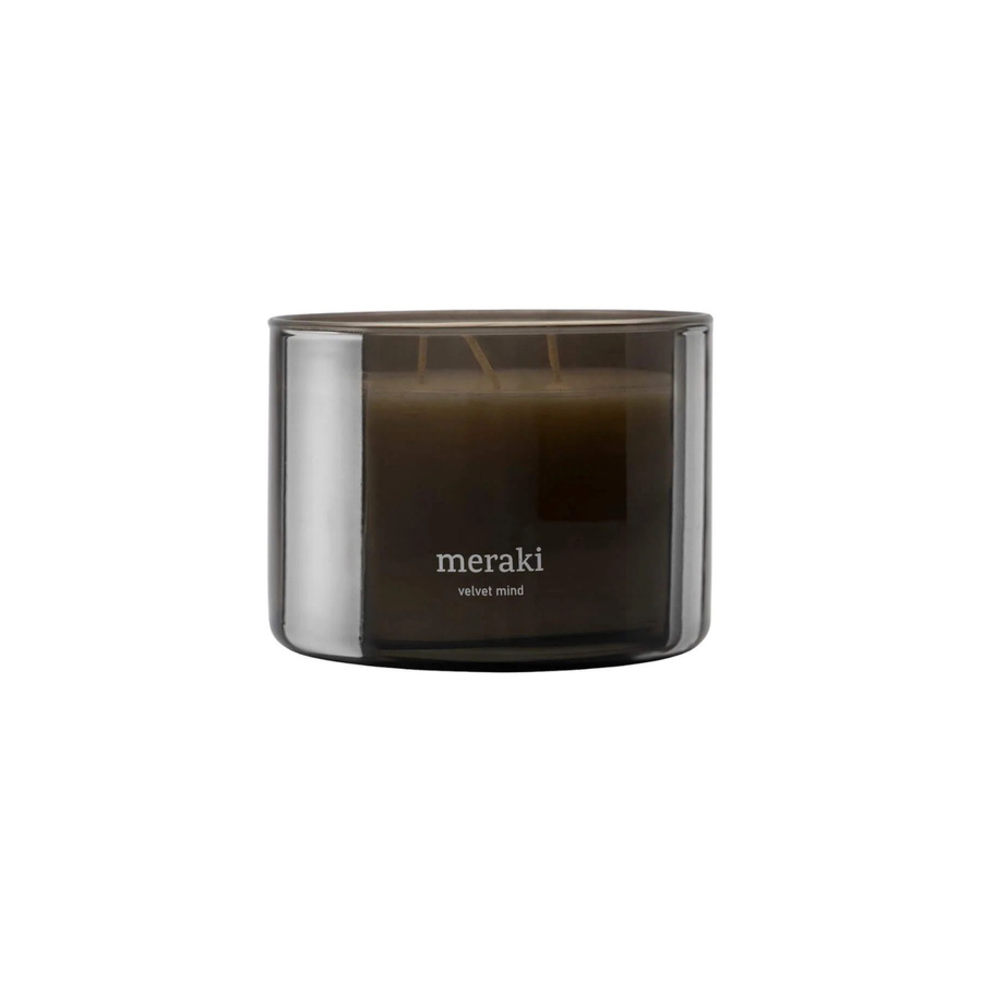Meraki Duftkerze Velvet Mind in Schwarz mit blumigem Aroma, 340 g - Bild 1