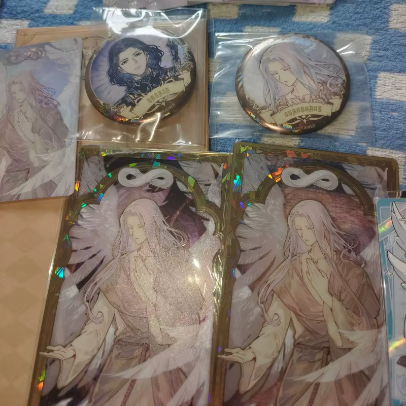 Luo Jiujiu Mysterious Lord Eight Angels Laser Ticket Transparente Karte, Anime Figur - Bild 2