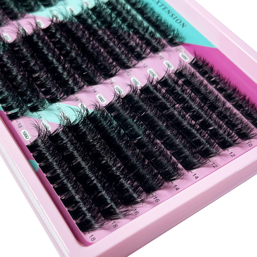 MIOFIA Wimpern-Cluster, Einzelwimpern, natürlich, Unisex - Bild 3