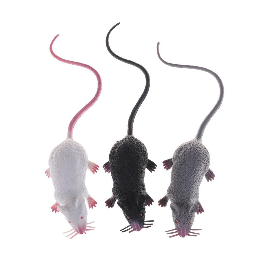 ODILO Kleine Ratte Lebensechte Maus Modell Spielzeug - Bild 1