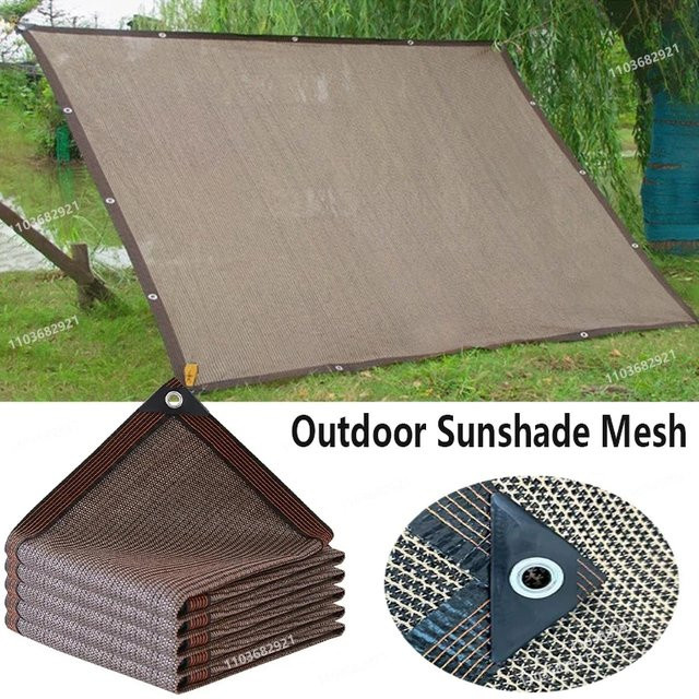 Grünes Sonnensegel aus HDPE für Garten und Outdoor, quadratisch, 200 cm - Bild 1