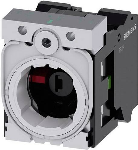 Siemens 3SU1551-1AB20-3MA0 Halter 3-fach mit LED-Element in Rot und Grau, B: 30 mm, H: 40 mm - Bild 1