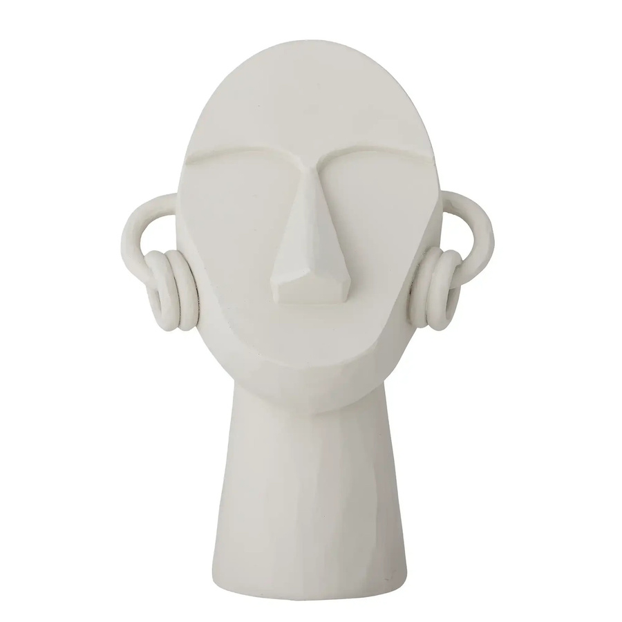 Bloomingville Skulptur Luelle aus Polyresin in Weiß, skandinavisches Design, Höhe: 24,5 cm - Bild 1