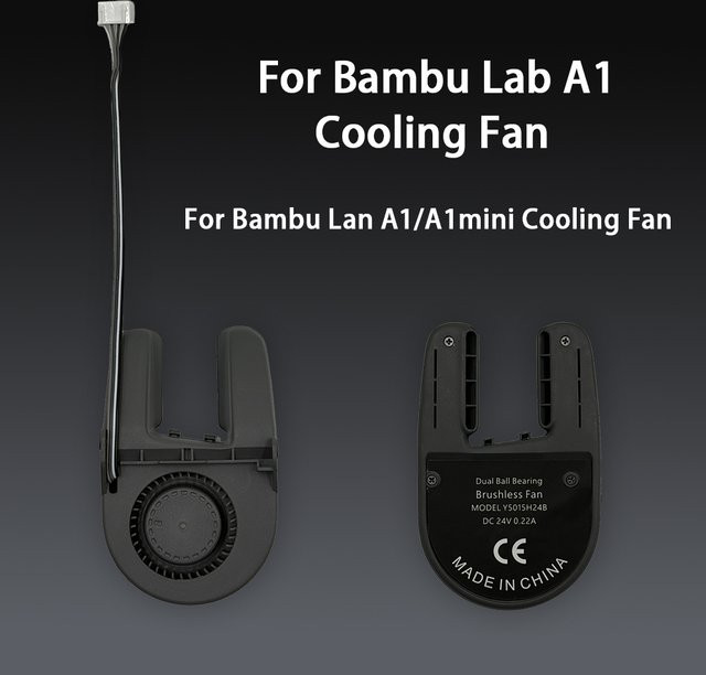 Bambu Lab Ersatz-Kühlventilator 5015 Luftgebläse für A1 und A1 mini 3D-Drucker in Schwarz - Bild 1