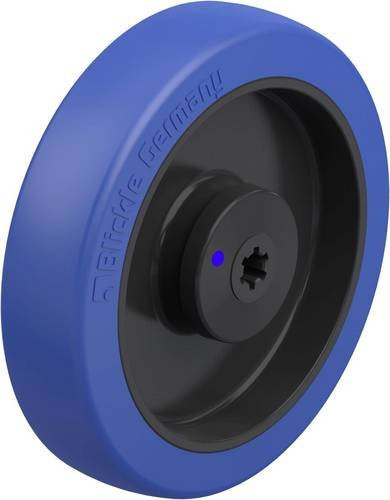 Blickle Schwerlast-Rad POBS 200/12XKA in Schwarz und Blau mit 500 kg Tragfähigkeit und 200 mm Durchmesser - Bild 1