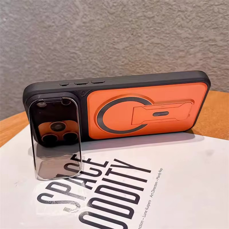 SUNWARD MagSafe Magnetische Schutzhülle mit integriertem Kameraständer für iPhone 11 bis iPhone 17 Pro Max, Schwarz - Bild 2