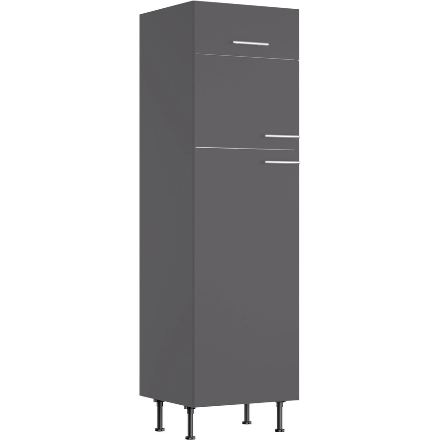 Optifit Küchen-Hochschrank Ingvar420 für Kühl-Gefrier-Kombination, Anthrazit Matt, Breite: 60 cm, Höhe: 211,8 cm, Tiefe: 58,4 cm - Bild 2