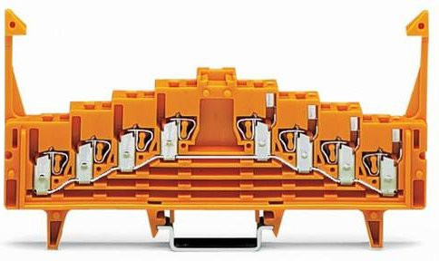WAGO Potenzialklemme 727-237/023-000 Zugfeder 7.62mm Grau und Orange 50 Stück - Bild 1