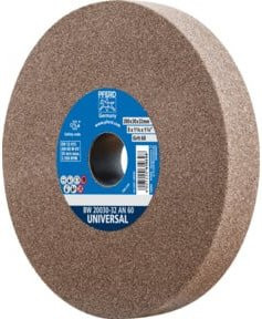 PFERD Schleifbockscheibe A60 Braun für universelle Schleifaufgaben Durchmesser: 200 mm, Bohrung: 51 mm, Breite: 30 mm - Bild 1