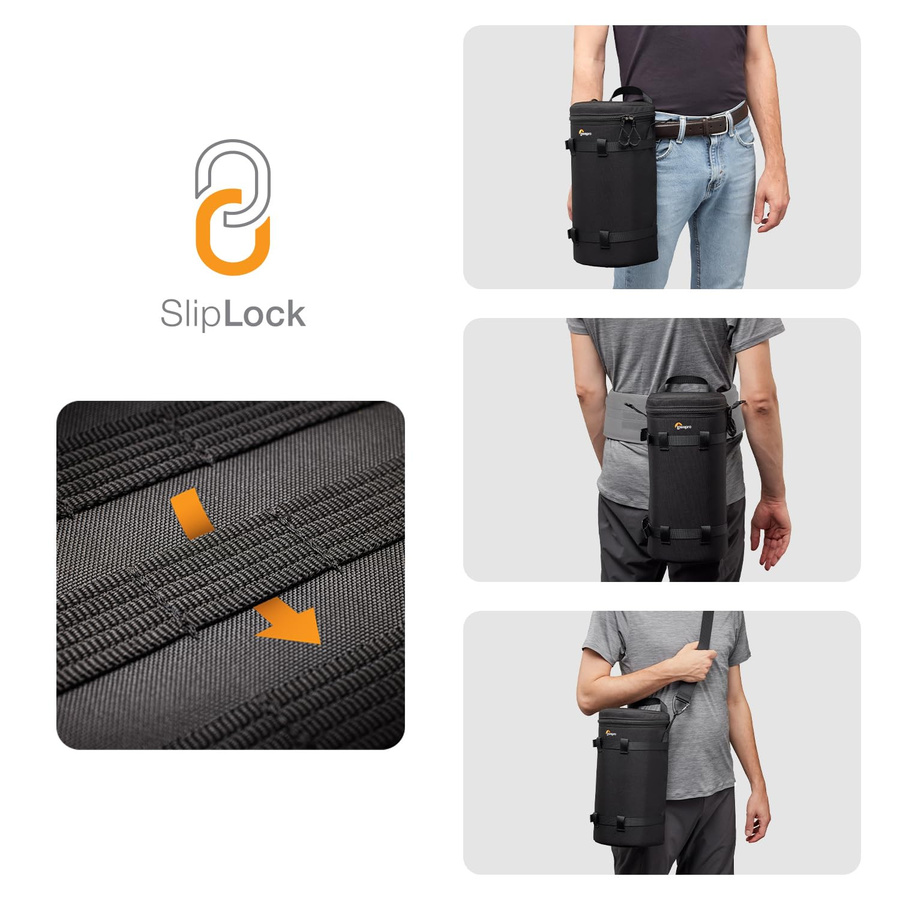 Lowepro ProTactic III Objektivtasche für DSLR und spiegellose Kameras mit 300mm Objektiven, schwarz, B/T/H: 13 x 13 x 81 cm - Bild 4