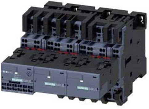 Siemens Stern-Dreieck-Kombination 3RA2425-8XE32-2BB4 mit 3 Schließern, 690 V/AC, Schwarz - Bild 1