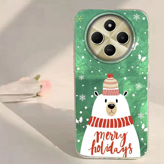 Frohe Weihnachten Santa Elch Handyhülle für Xiaomi Redmi Note 14 13 12 11 10 9 Pro und weitere Modelle - Bild 1
